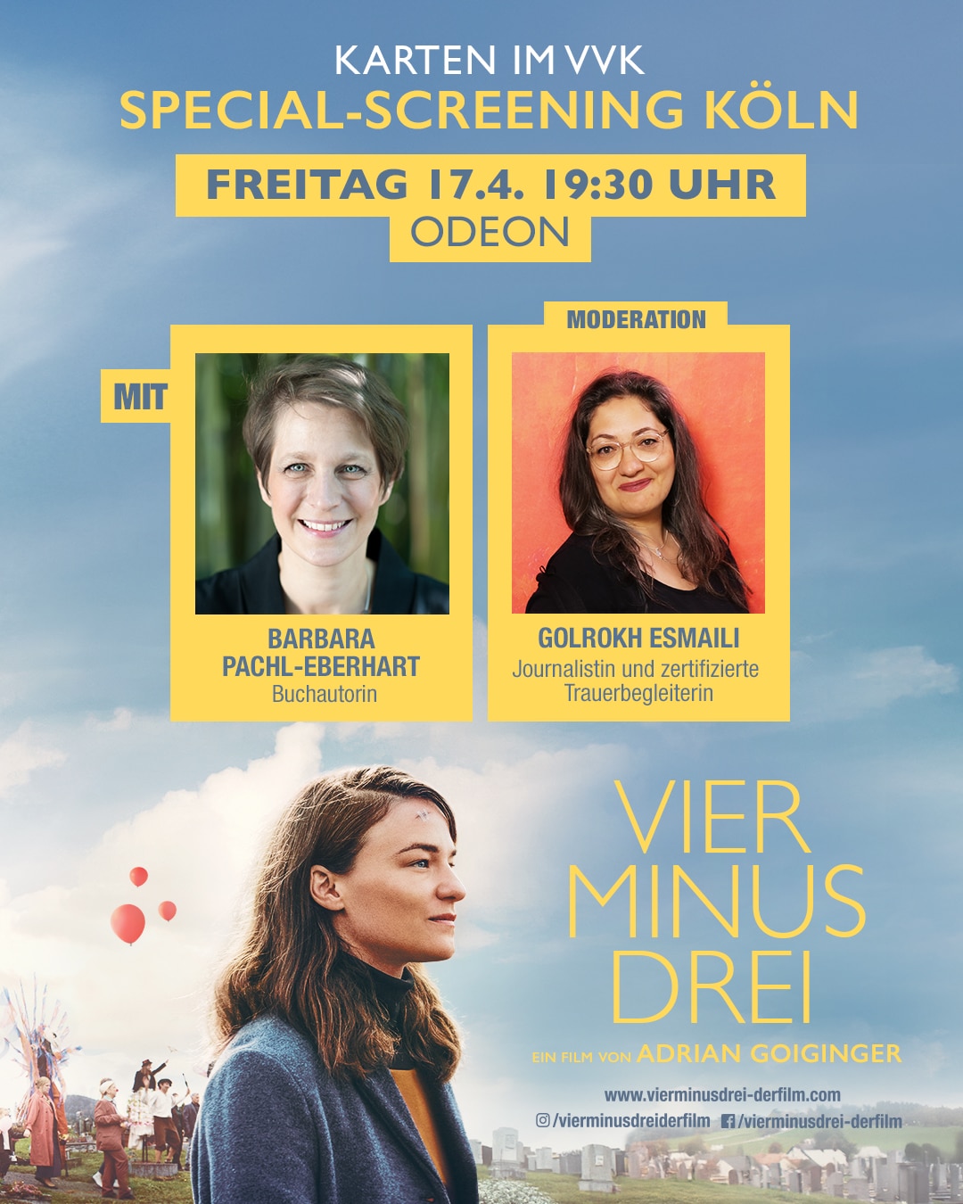 Filmplakat Vier minus Drei